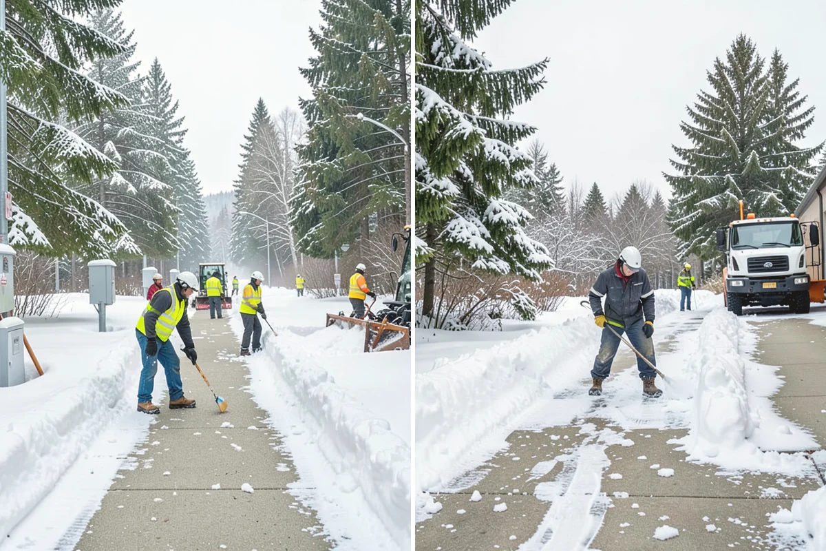 Eco-Friendly Deicing in Mill Creek, Snohomish County, WA - Pretreat surfaces with brine to reduce total material