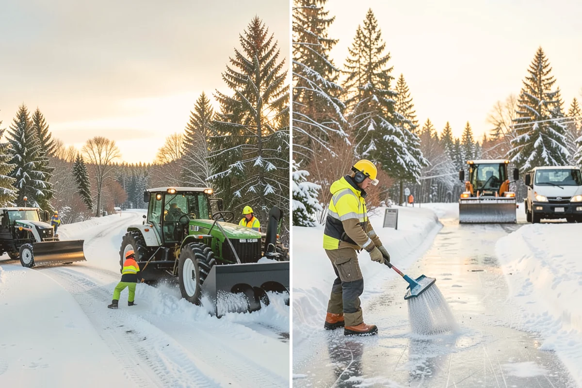 Eco-Friendly Deicing in Milton, King County, WA - Pretreat surfaces with brine to reduce total material