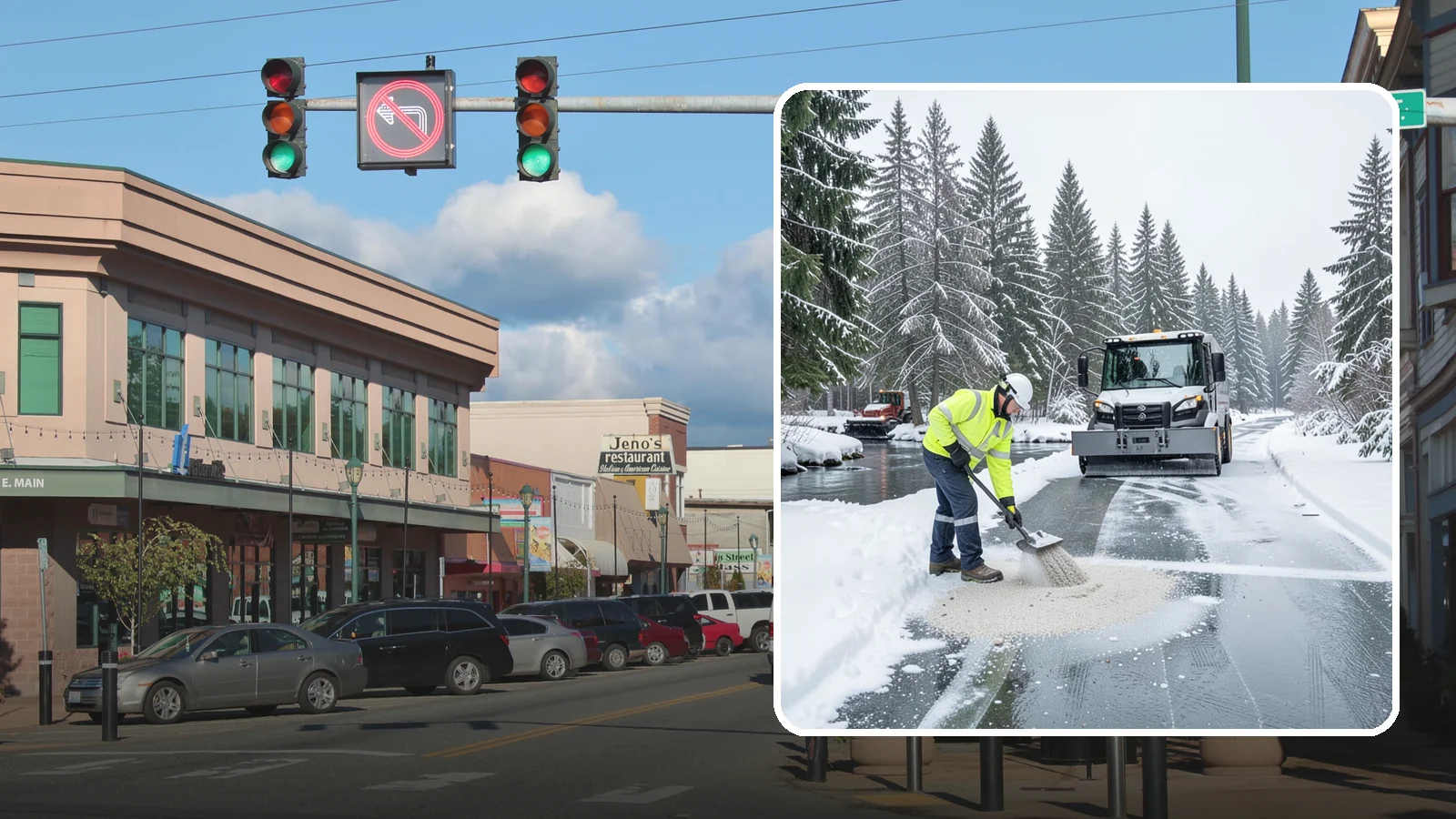 Eco-Friendly Deicing in Monroe, Snohomish County, WA - Eco-friendly deicing clears ice while minimizing runoff into the streams, wetlands, and Puget Sound waters that define our region.