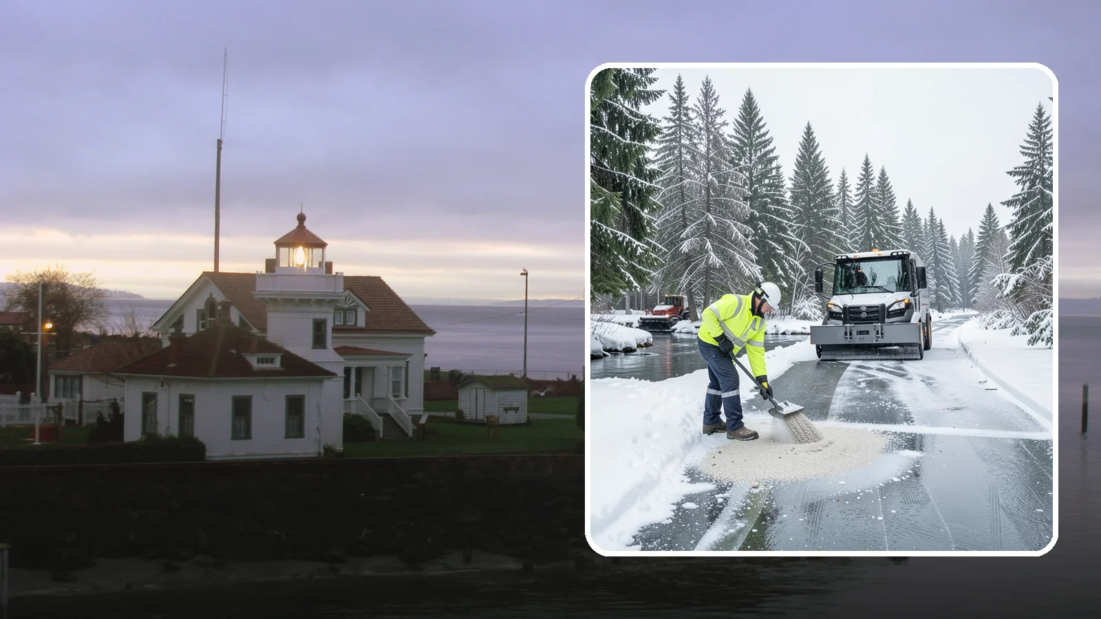 Eco-Friendly Deicing in Mukilteo, Snohomish County, WA - Eco-friendly deicing clears ice while minimizing runoff into the streams, wetlands, and Puget Sound waters that define our region.