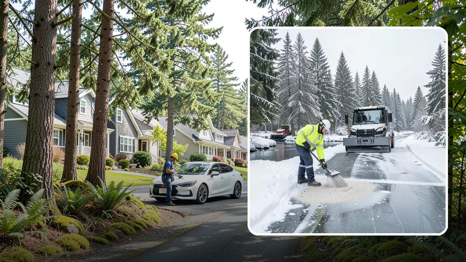 Eco-Friendly Deicing in Normandy Park, King County, WA - Eco-friendly deicing clears ice while minimizing runoff into the streams, wetlands, and Puget Sound waters that define our region.