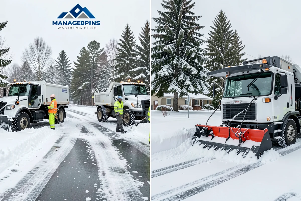Eco-Friendly Deicing in Normandy Park, King County, WA - Pretreat surfaces with brine to reduce total material