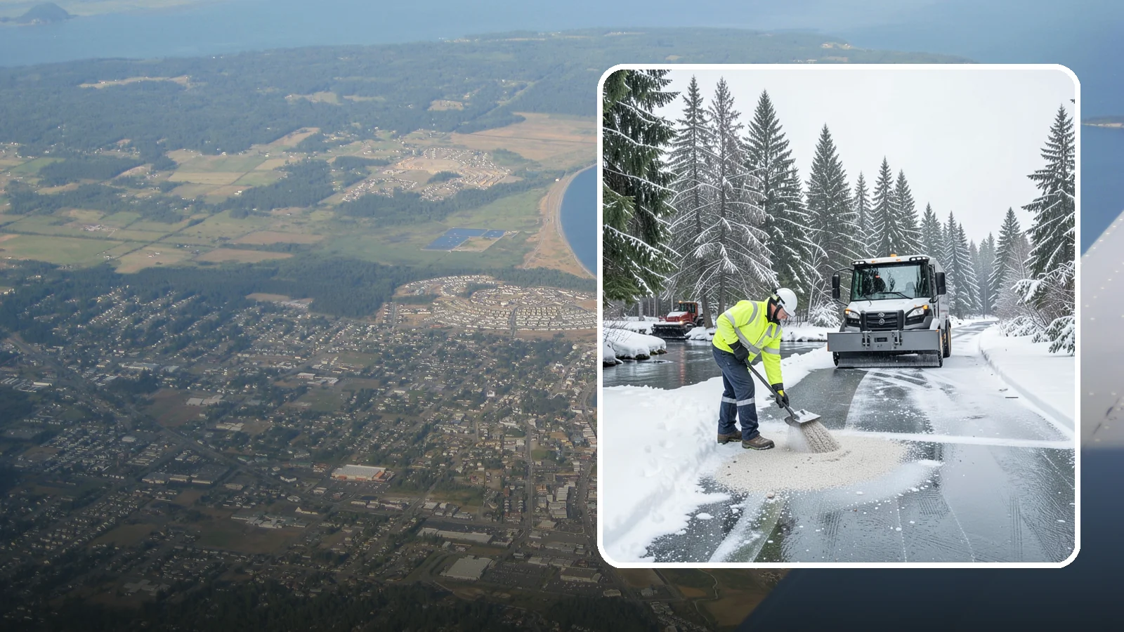 Eco-Friendly Deicing in Oak Harbor, Island County, WA - Eco-friendly deicing clears ice while minimizing runoff into the streams, wetlands, and Puget Sound waters that define our region.