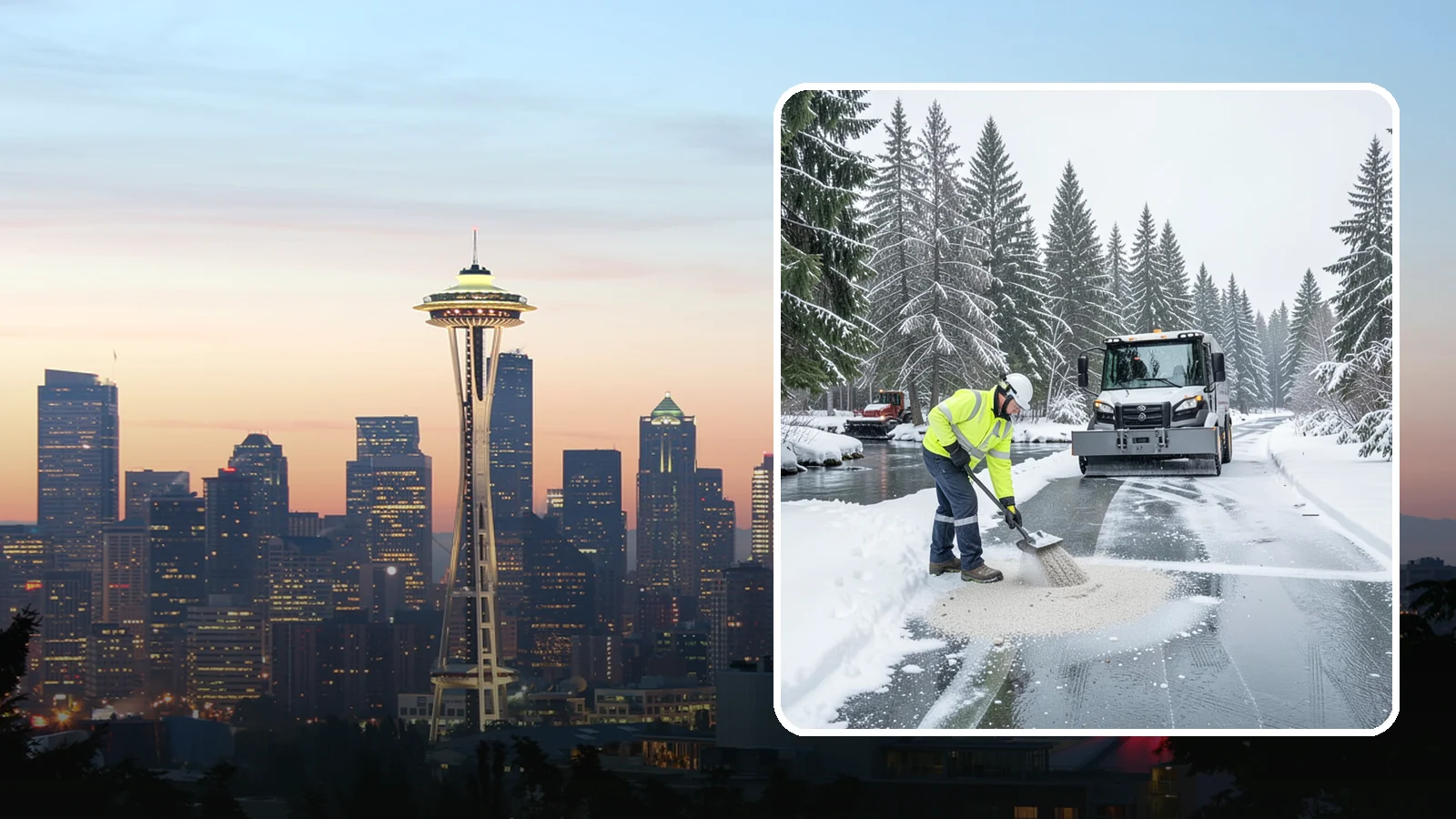Eco-Friendly Deicing in Seattle, King County, WA - Eco-friendly deicing clears ice while minimizing runoff into the streams, wetlands, and Puget Sound waters that define our region.