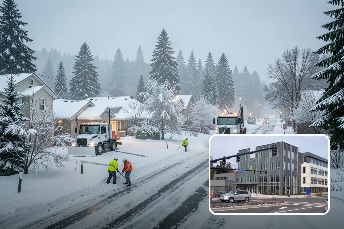 Eco-Friendly Deicing in Shoreline, King County, WA - Reduces chloride runoff to creeks and the Sound