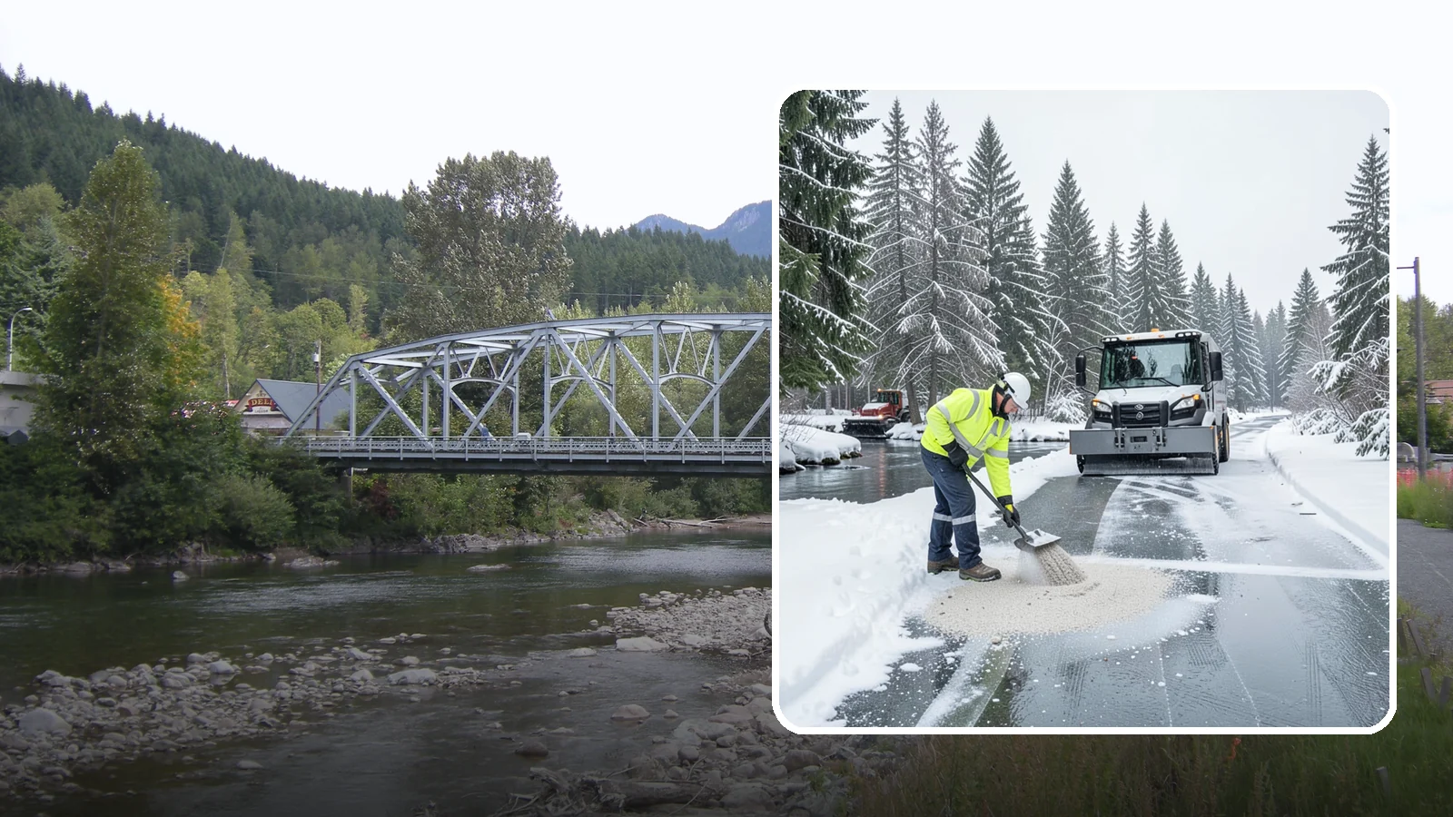 Eco-Friendly Deicing in Skykomish, King County, WA - Eco-friendly deicing clears ice while minimizing runoff into the streams, wetlands, and Puget Sound waters that define our region.
