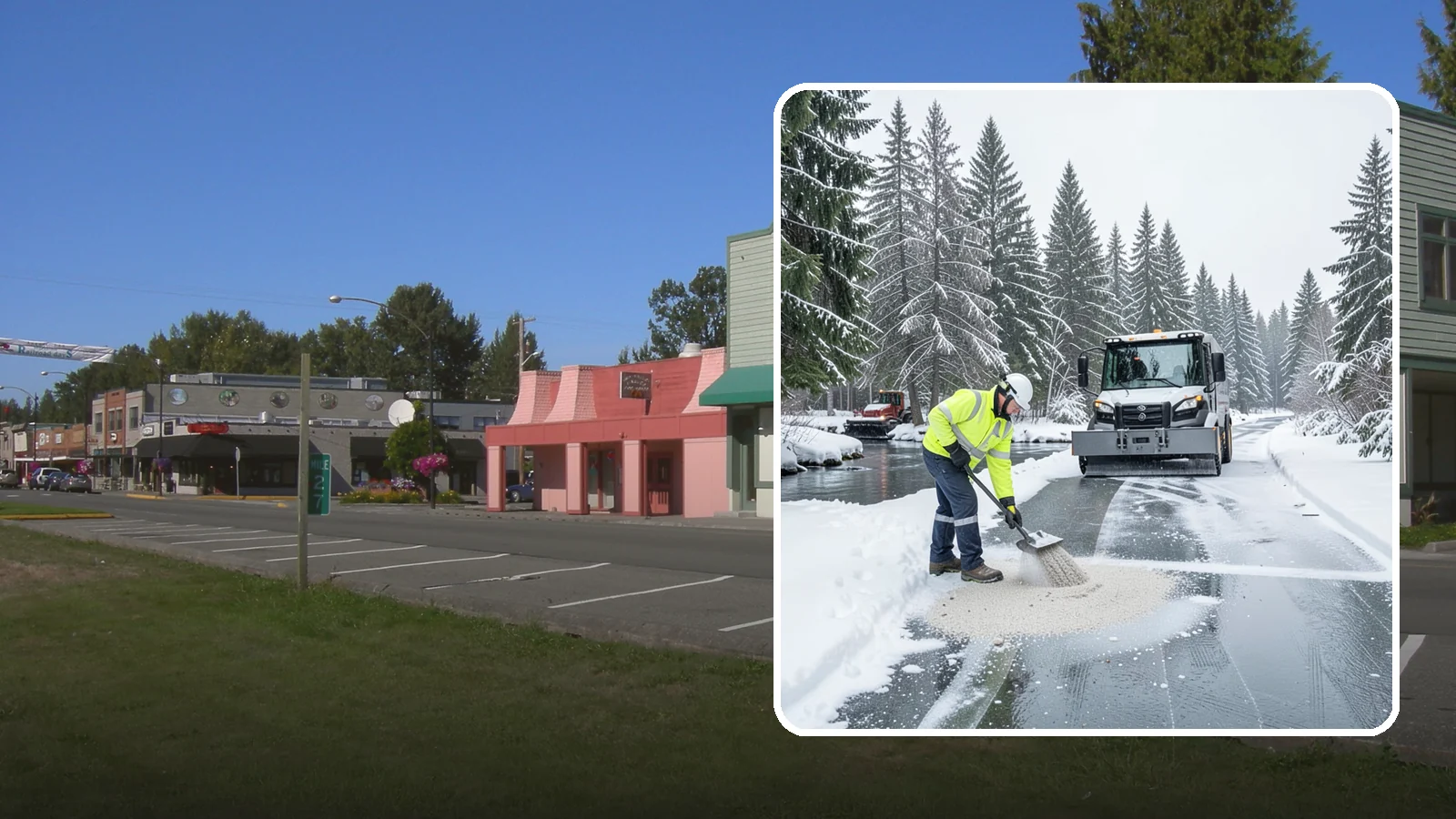 Eco-Friendly Deicing in Snoqualmie, King County, WA - Eco-friendly deicing clears ice while minimizing runoff into the streams, wetlands, and Puget Sound waters that define our region.
