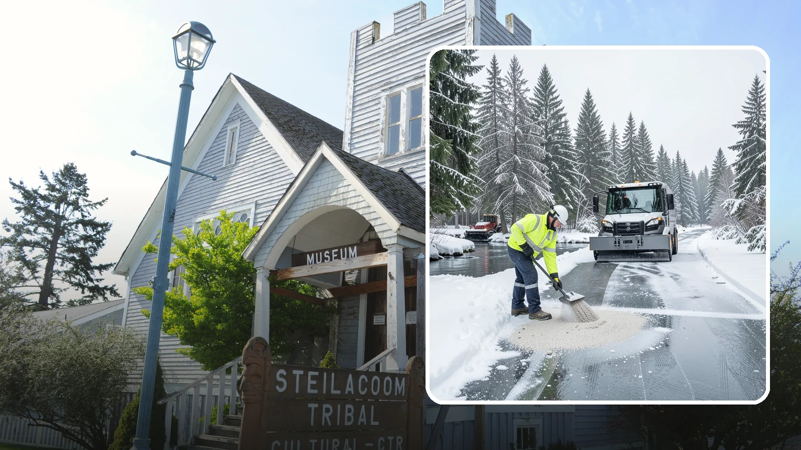 Eco-Friendly Deicing in Steilacoom, Pierce County, WA - Eco-friendly deicing clears ice while minimizing runoff into the streams, wetlands, and Puget Sound waters that define our region.