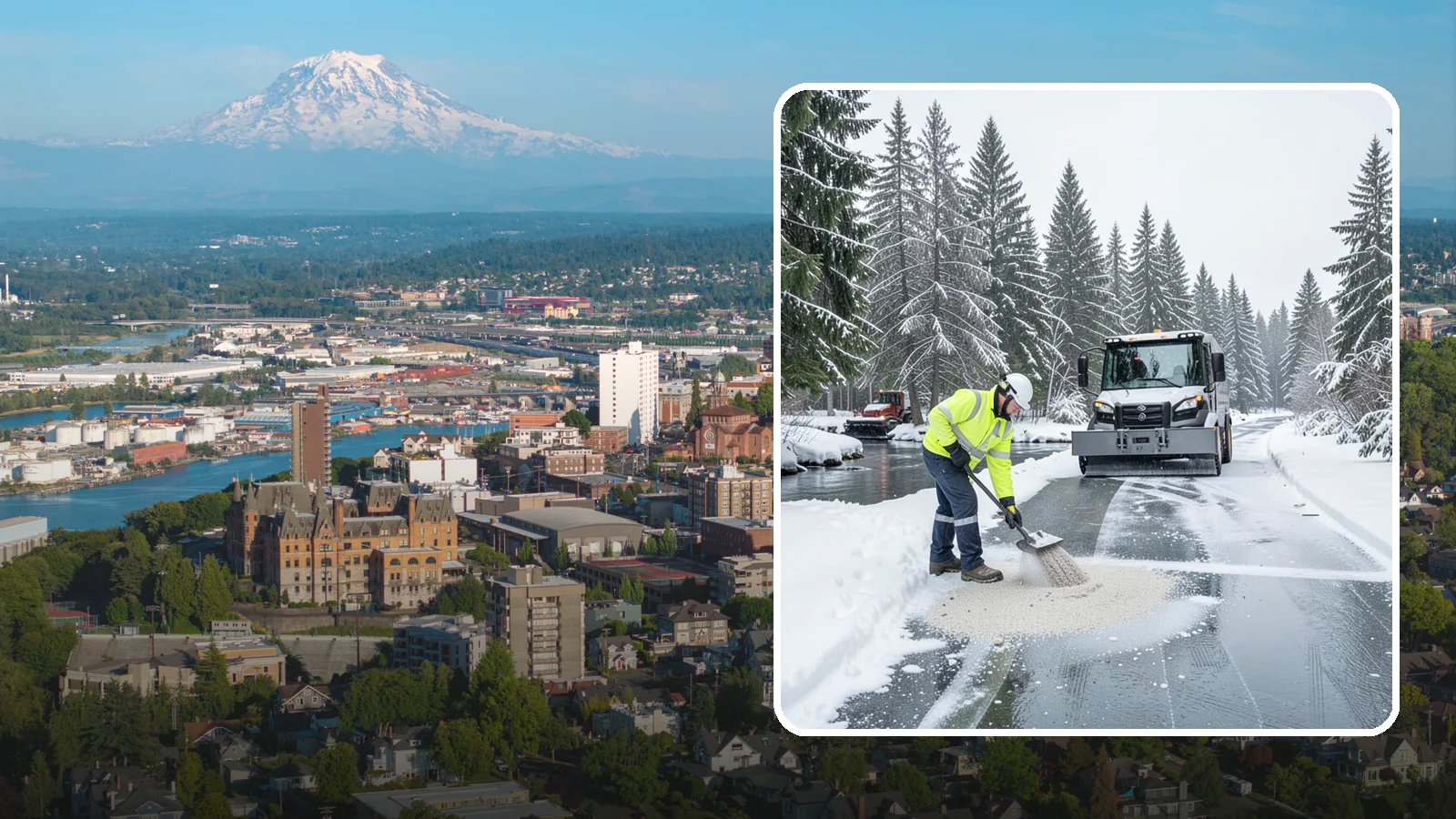Eco-Friendly Deicing in Tacoma, Pierce County, WA - Eco-friendly deicing clears ice while minimizing runoff into the streams, wetlands, and Puget Sound waters that define our region.