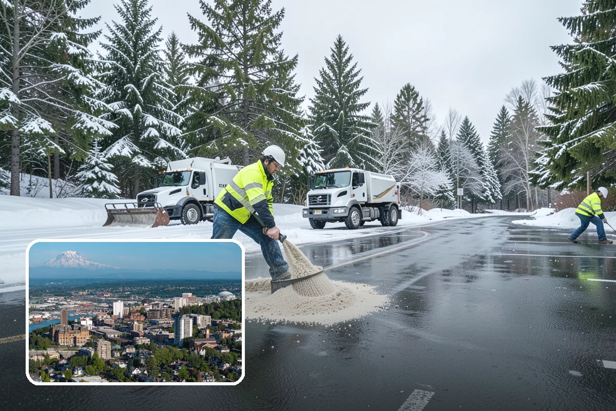 Eco-Friendly Deicing in Tacoma, Pierce County, WA - Reduces chloride runoff to creeks and the Sound