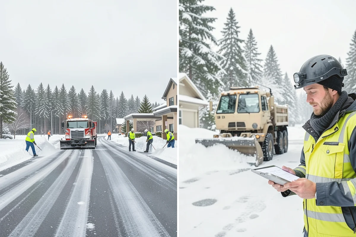 Eco-Friendly Deicing in Tukwila, King County, WA - Pretreat surfaces with brine to reduce total material