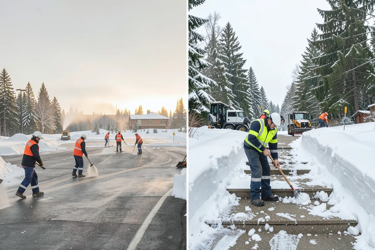 Eco-Friendly Deicing in Woodinville, King County, WA - Pretreat surfaces with brine to reduce total material