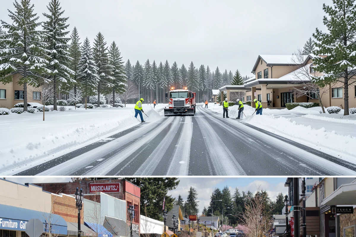 Eco-Friendly Ice Melt in Bothell, King County, WA - Eco-friendly ice melt is applied throughout the winter on environmentally sensitive properties whenever ice threatens.