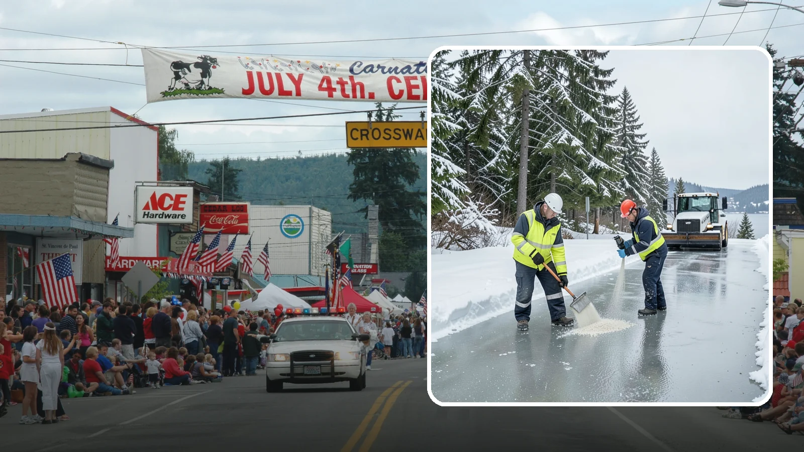 Eco-Friendly Ice Melt in Carnation, King County, WA - Eco-friendly ice melt uses lower-impact deicers that protect Puget Sound waterways, soil, and native plantings.
