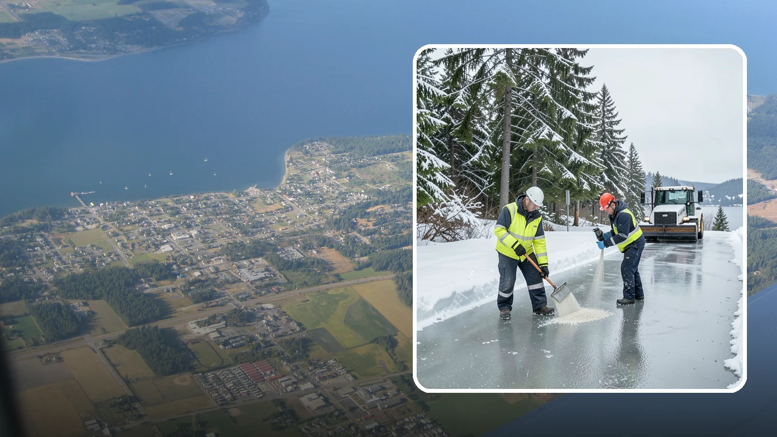 Eco-Friendly Ice Melt in Coupeville, Island County, WA - Eco-friendly ice melt uses lower-impact deicers that protect Puget Sound waterways, soil, and native plantings.