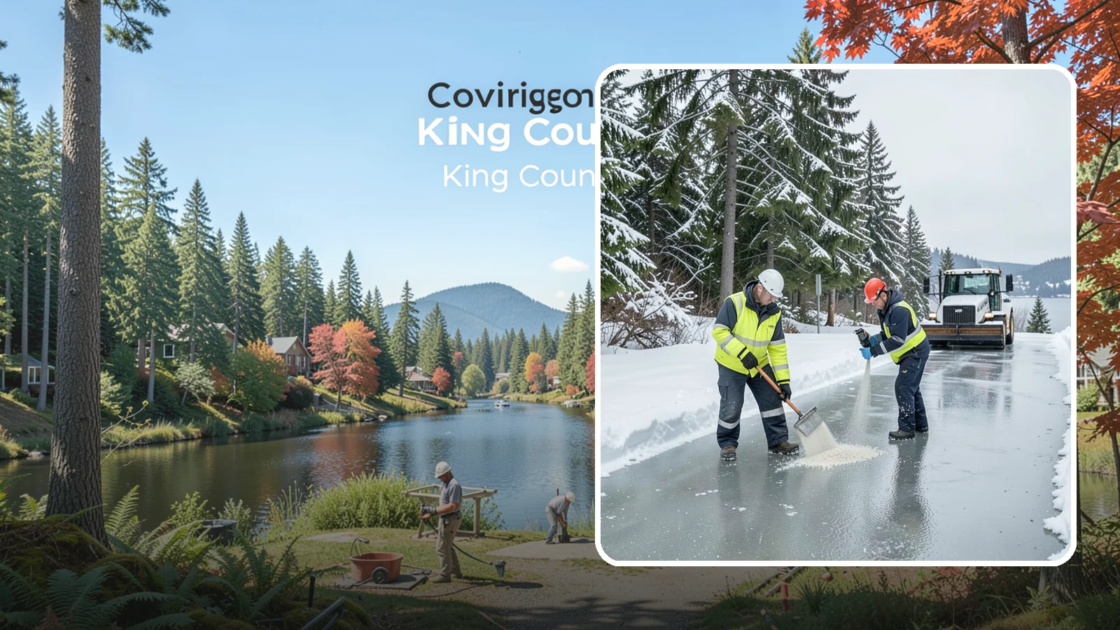 Eco-Friendly Ice Melt in Covington, King County, WA - Eco-friendly ice melt uses lower-impact deicers that protect Puget Sound waterways, soil, and native plantings.