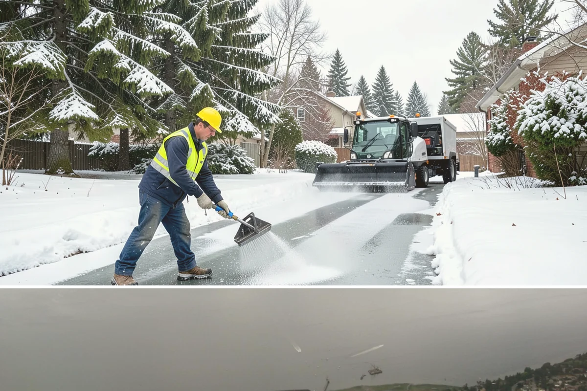 Eco-Friendly Ice Melt in Des Moines, King County, WA - Eco-friendly ice melt is applied throughout the winter on environmentally sensitive properties whenever ice threatens.