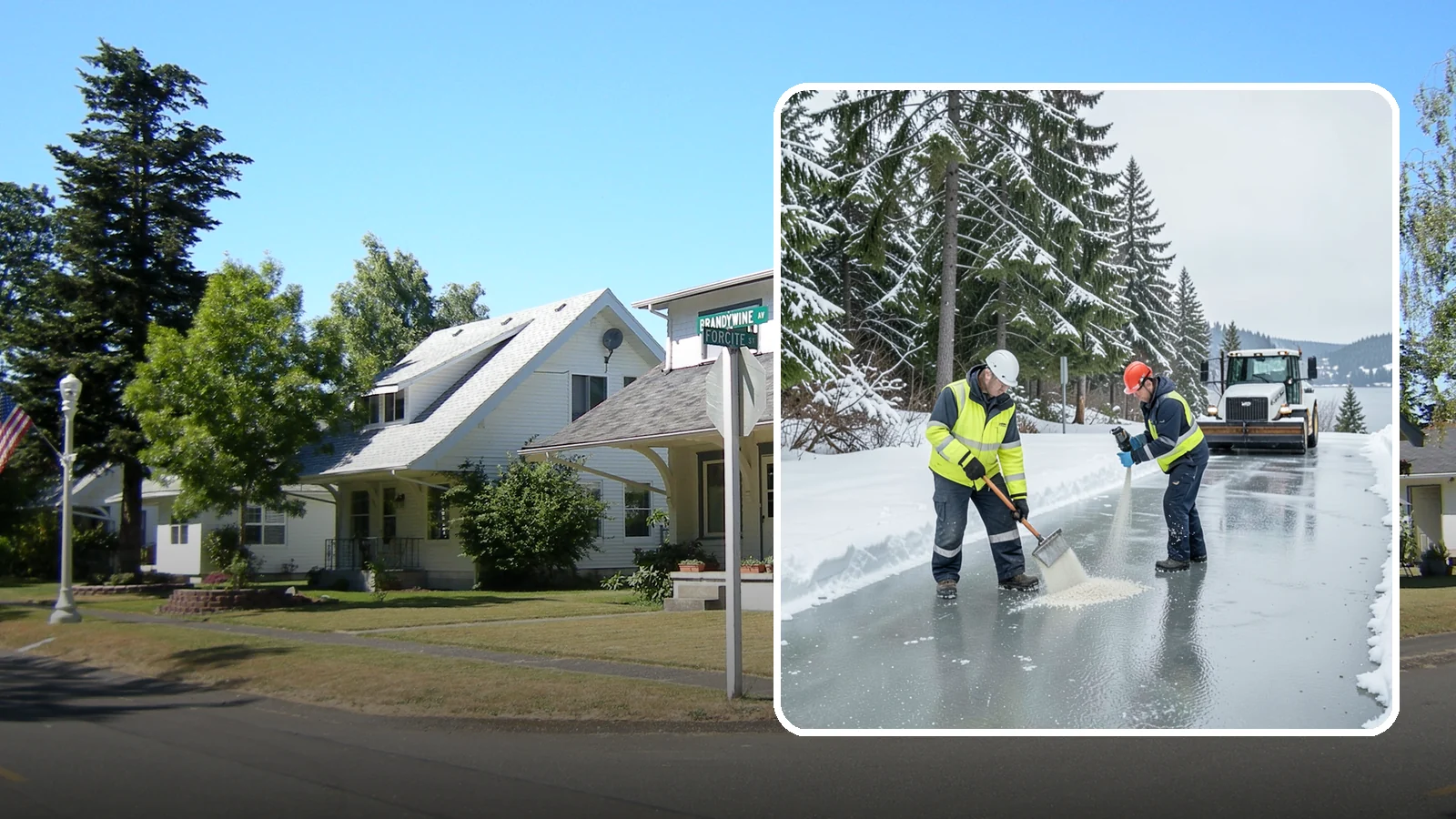 Eco-Friendly Ice Melt in DuPont, Pierce County, WA - Eco-friendly ice melt uses lower-impact deicers that protect Puget Sound waterways, soil, and native plantings.