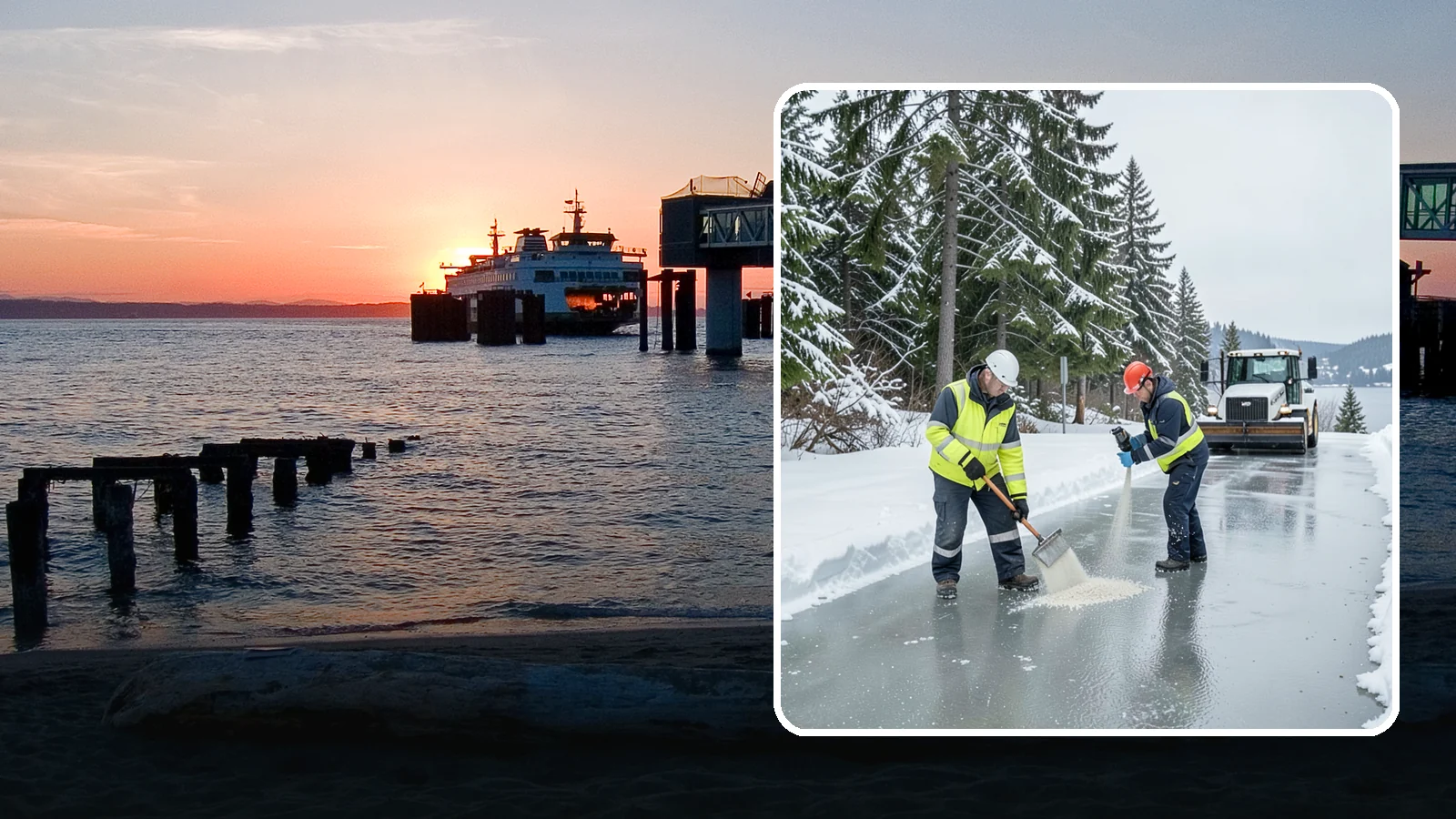 Eco-Friendly Ice Melt in Edmonds, Snohomish County, WA - Eco-friendly ice melt uses lower-impact deicers that protect Puget Sound waterways, soil, and native plantings.