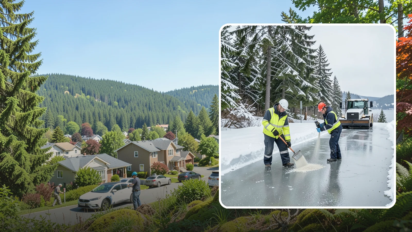 Eco-Friendly Ice Melt in Index, Snohomish County, WA - Eco-friendly ice melt uses lower-impact deicers that protect Puget Sound waterways, soil, and native plantings.