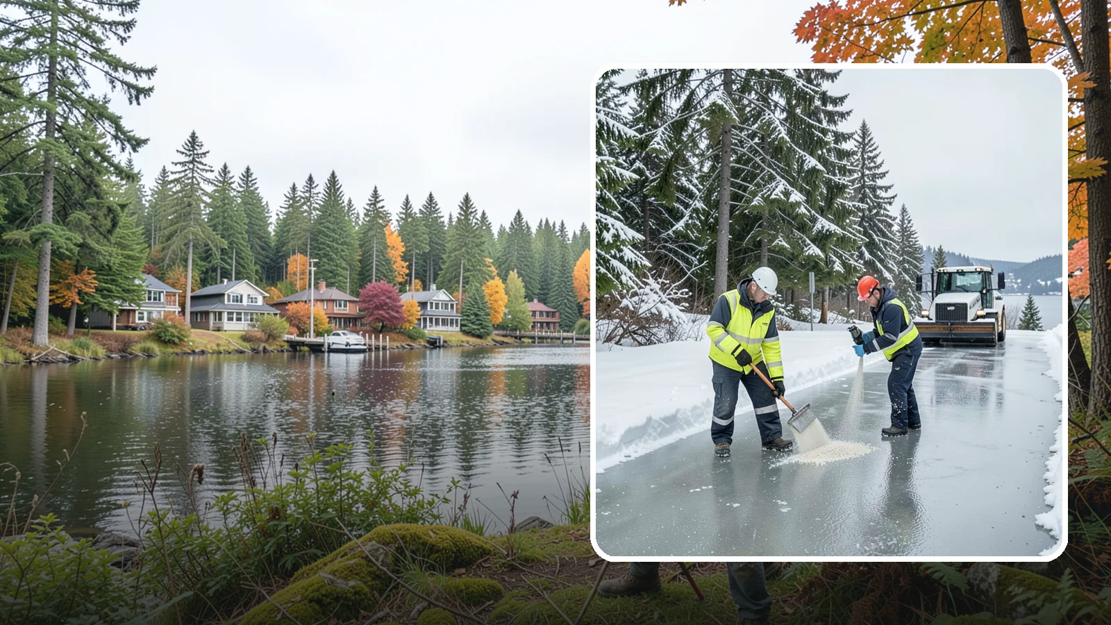 Eco-Friendly Ice Melt in La Conner, Skagit County, WA - Eco-friendly ice melt uses lower-impact deicers that protect Puget Sound waterways, soil, and native plantings.