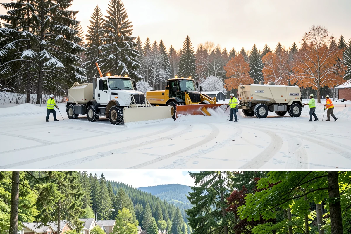 Eco-Friendly Ice Melt in Lake Forest Park, King County, WA - Eco-friendly ice melt is applied throughout the winter on environmentally sensitive properties whenever ice threatens.