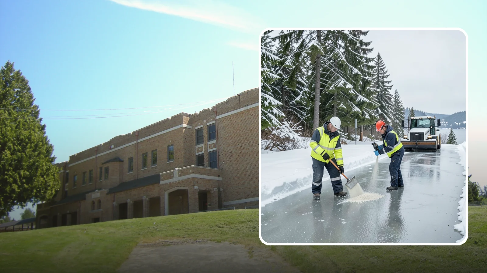 Eco-Friendly Ice Melt in Maple Valley, King County, WA - Eco-friendly ice melt uses lower-impact deicers that protect Puget Sound waterways, soil, and native plantings.