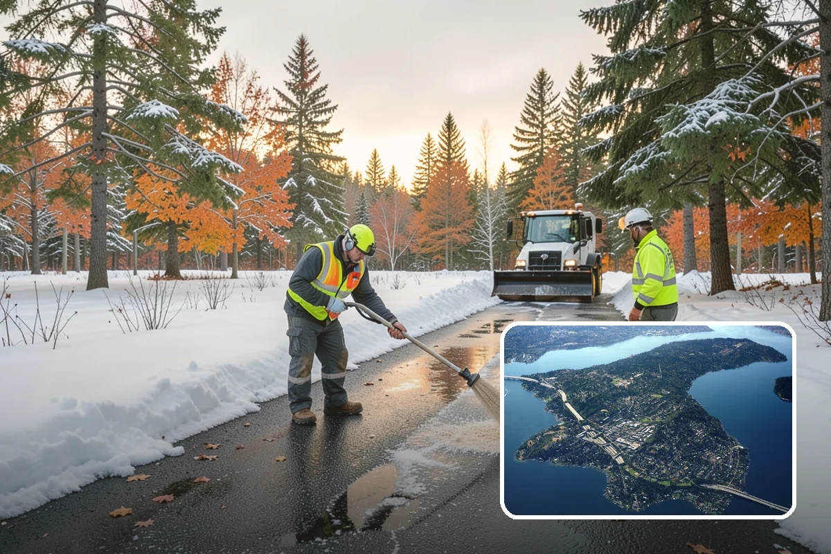 Eco-Friendly Ice Melt in Mercer Island, King County, WA - Lower chloride load protects salmon streams and shellfish beds