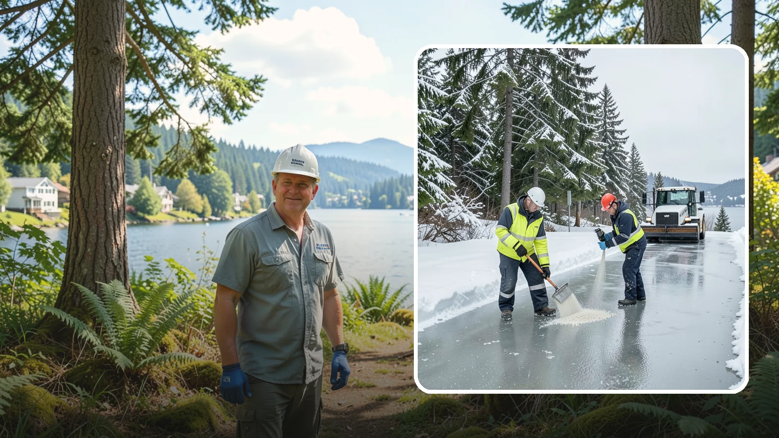Eco-Friendly Ice Melt in Milton, King County, WA - Eco-friendly ice melt uses lower-impact deicers that protect Puget Sound waterways, soil, and native plantings.