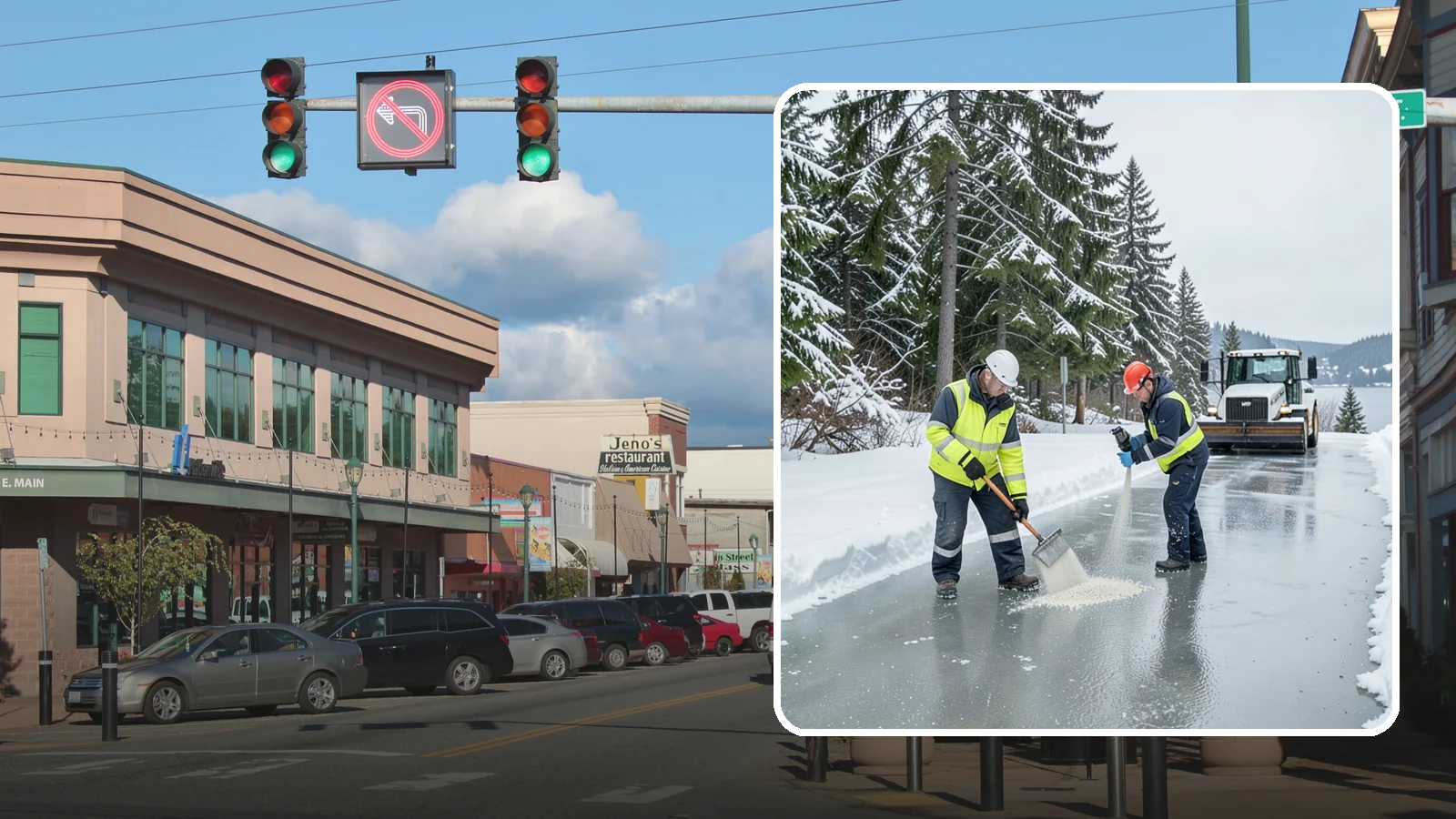 Eco-Friendly Ice Melt in Monroe, Snohomish County, WA - Eco-friendly ice melt uses lower-impact deicers that protect Puget Sound waterways, soil, and native plantings.
