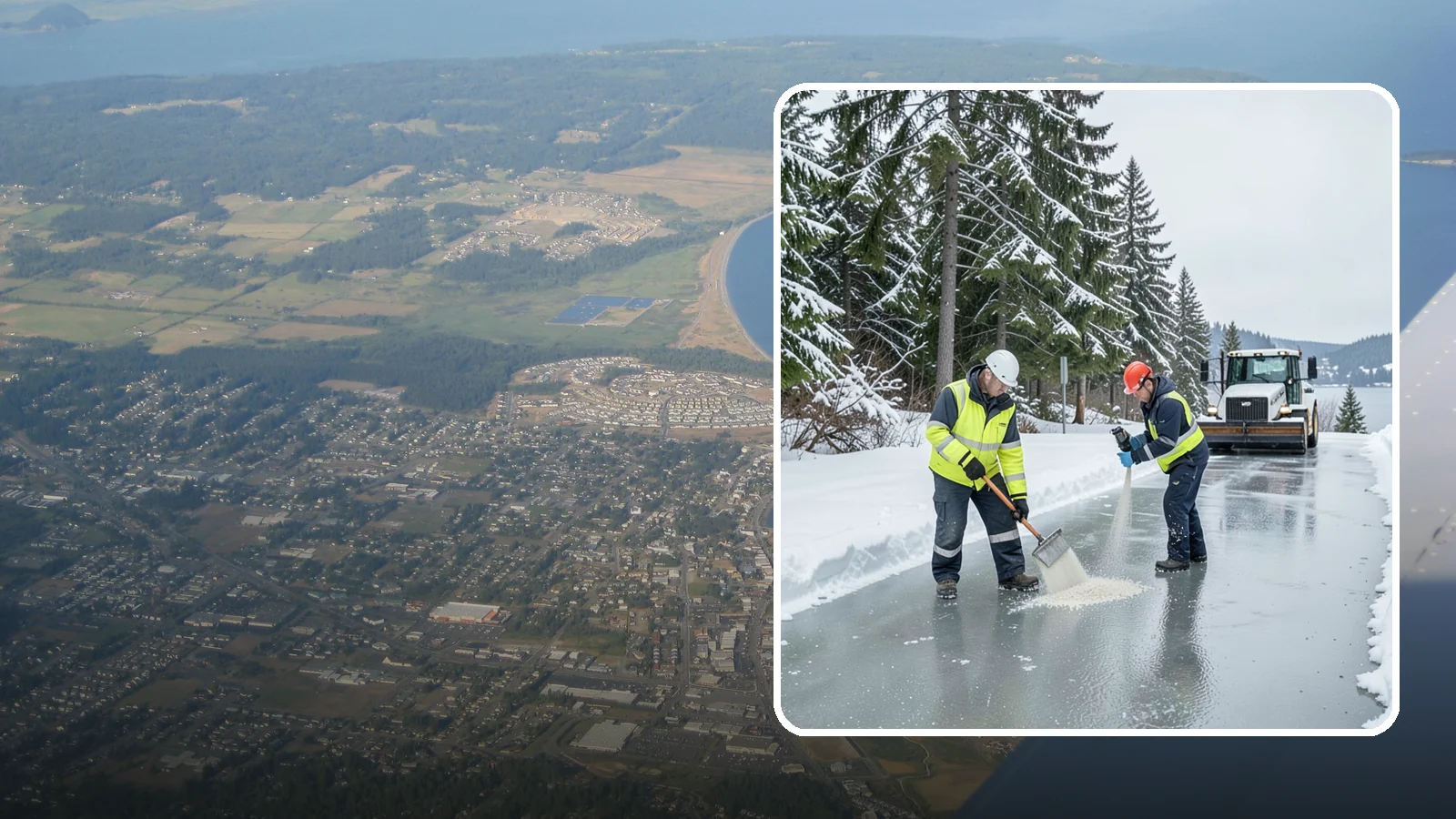 Eco-Friendly Ice Melt in Oak Harbor, Island County, WA - Eco-friendly ice melt uses lower-impact deicers that protect Puget Sound waterways, soil, and native plantings.