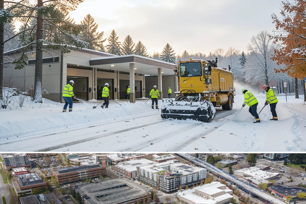 Eco-Friendly Ice Melt in Redmond, King County, WA - Eco-friendly ice melt is applied throughout the winter on environmentally sensitive properties whenever ice threatens.