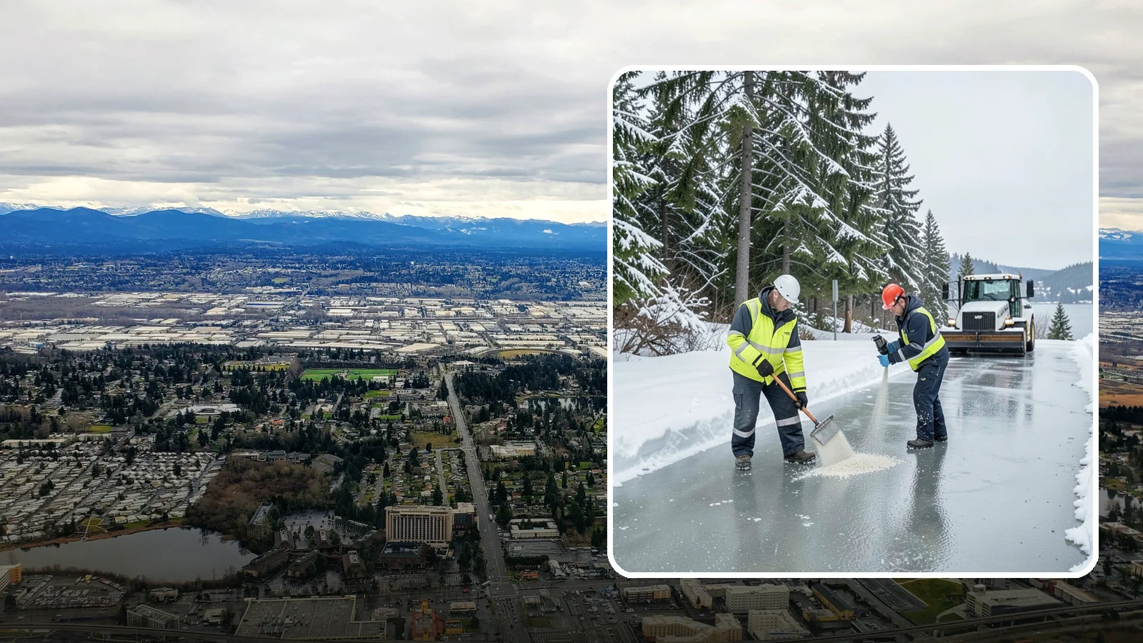 Eco-Friendly Ice Melt in SeaTac, King County, WA - Eco-friendly ice melt uses lower-impact deicers that protect Puget Sound waterways, soil, and native plantings.
