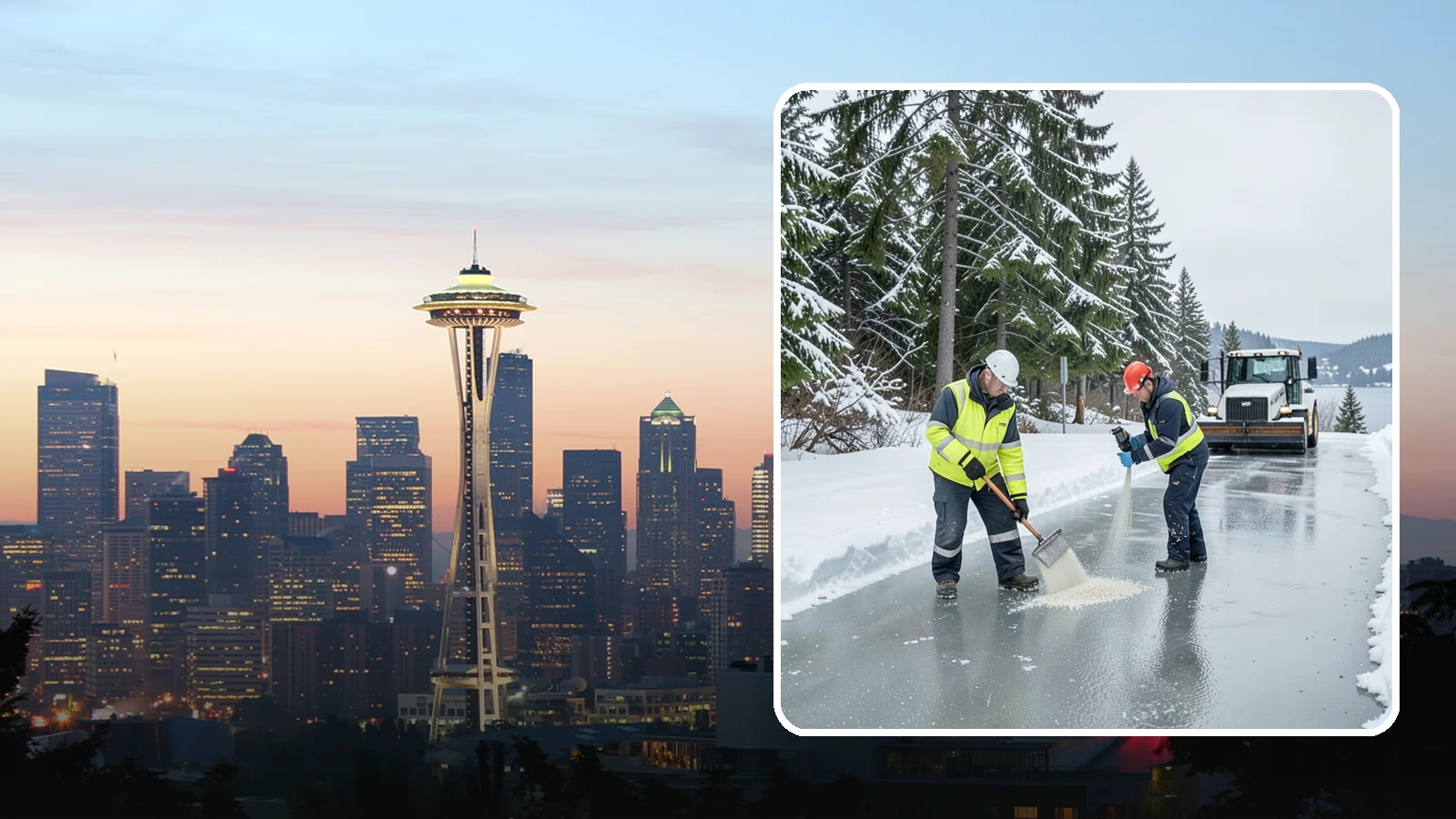Eco-Friendly Ice Melt in Seattle, King County, WA - Eco-friendly ice melt uses lower-impact deicers that protect Puget Sound waterways, soil, and native plantings.