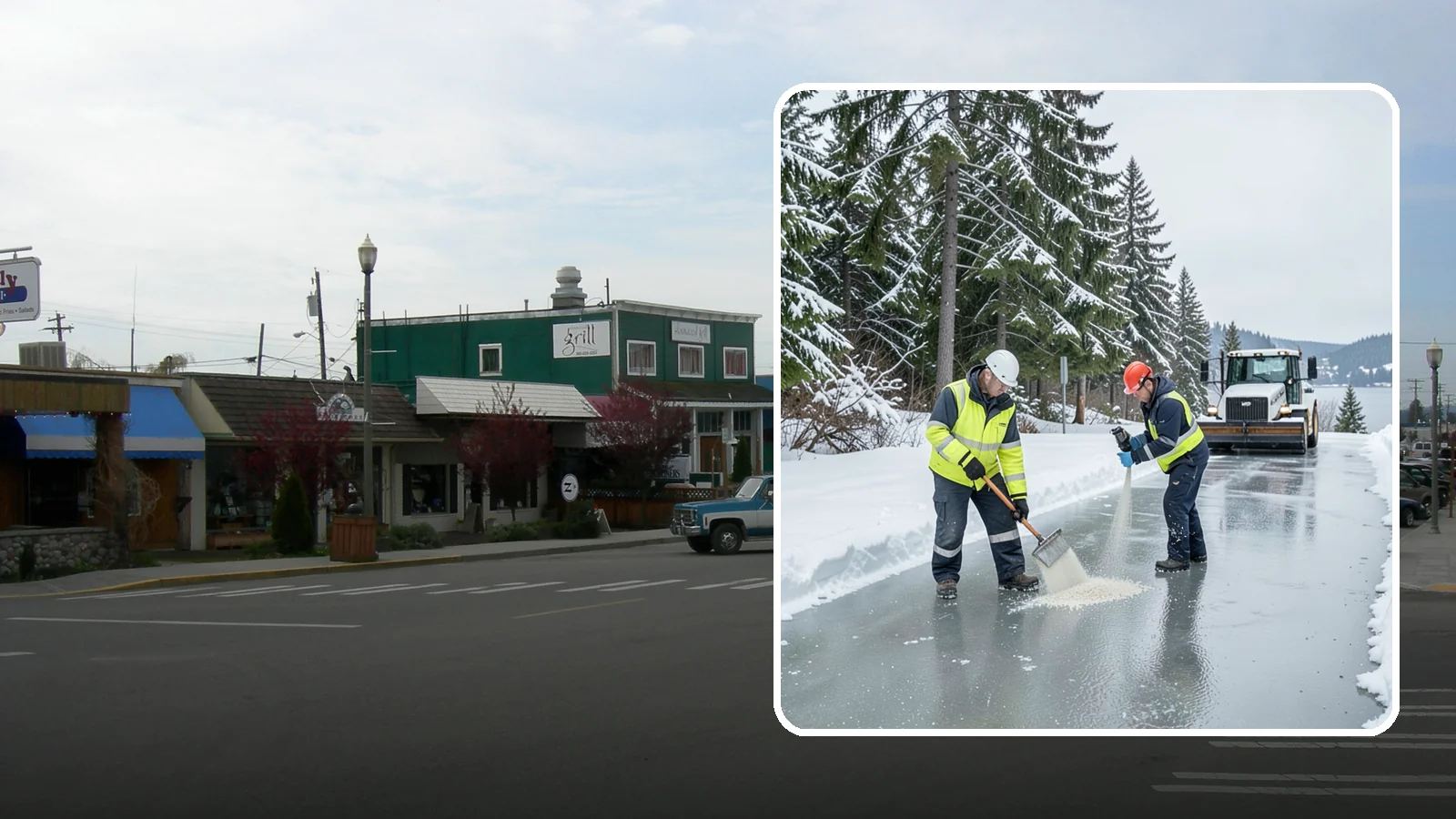 Eco-Friendly Ice Melt in Stanwood, Snohomish County, WA - Eco-friendly ice melt uses lower-impact deicers that protect Puget Sound waterways, soil, and native plantings.