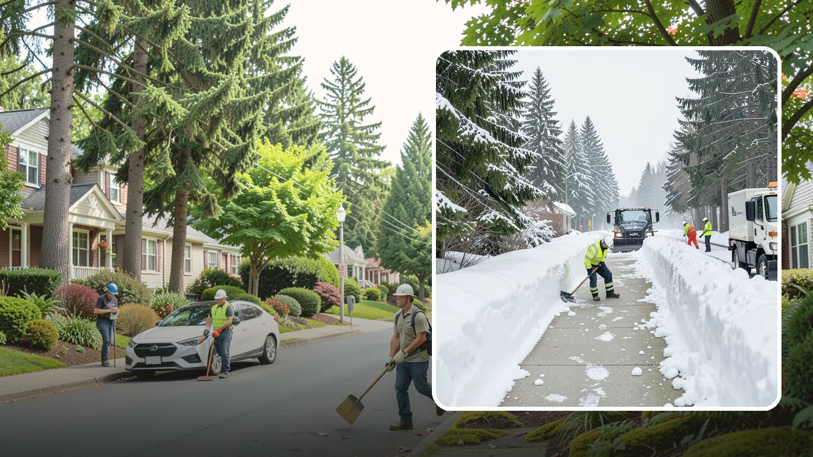 Emergency Access Clearing in Beaux Arts Village, King County, WA - We rapidly clear the critical routes people need to enter and exit your property safely during a snow emergency.