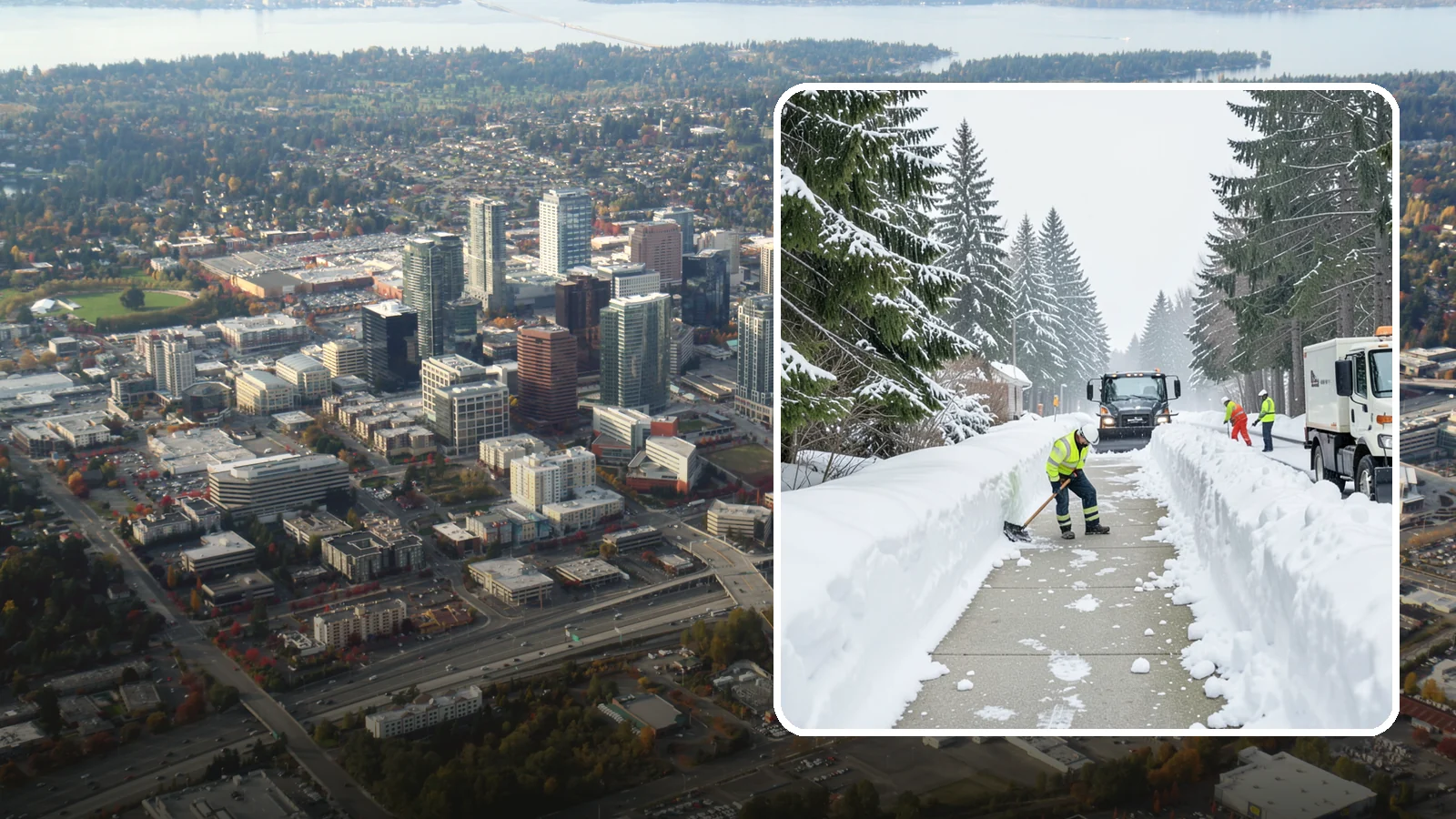 Emergency Access Clearing in Bellevue, King County, WA - We rapidly clear the critical routes people need to enter and exit your property safely during a snow emergency.