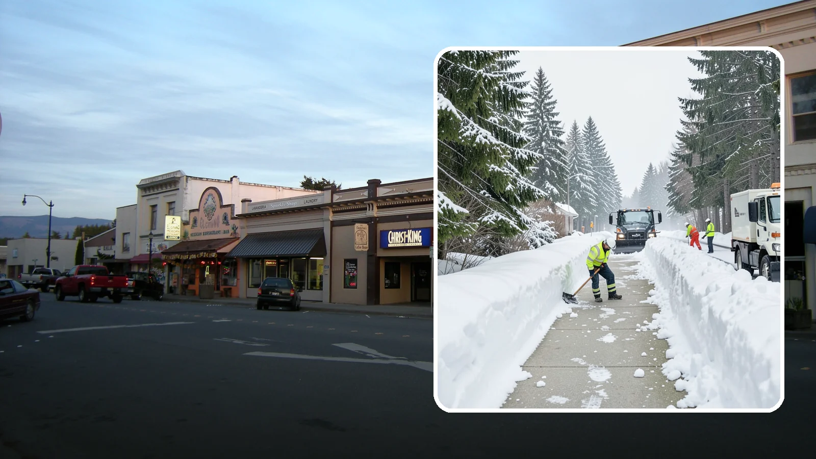 Emergency Access Clearing in Burlington, Skagit County, WA - We rapidly clear the critical routes people need to enter and exit your property safely during a snow emergency.