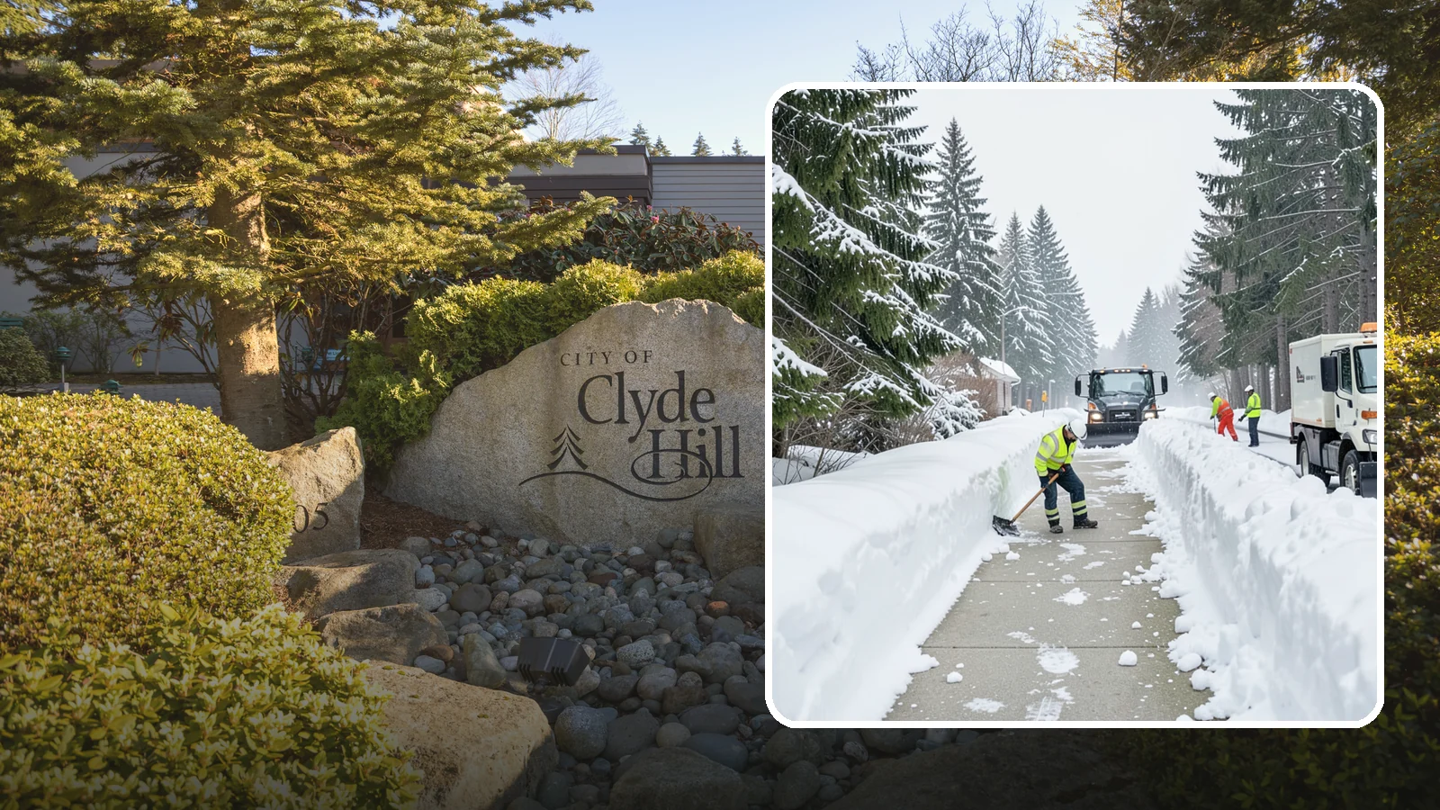 Emergency Access Clearing in Clyde Hill, King County, WA - We rapidly clear the critical routes people need to enter and exit your property safely during a snow emergency.