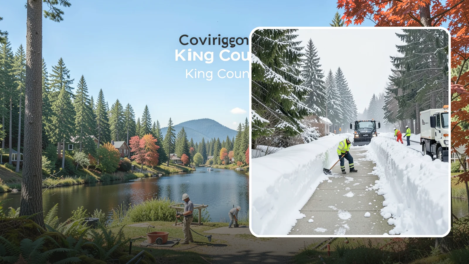 Emergency Access Clearing in Covington, King County, WA - We rapidly clear the critical routes people need to enter and exit your property safely during a snow emergency.