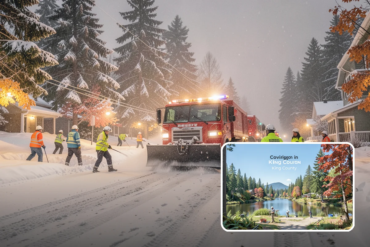 Emergency Access Clearing in Covington, King County, WA - Priority clearing of essential entry and exit routes
