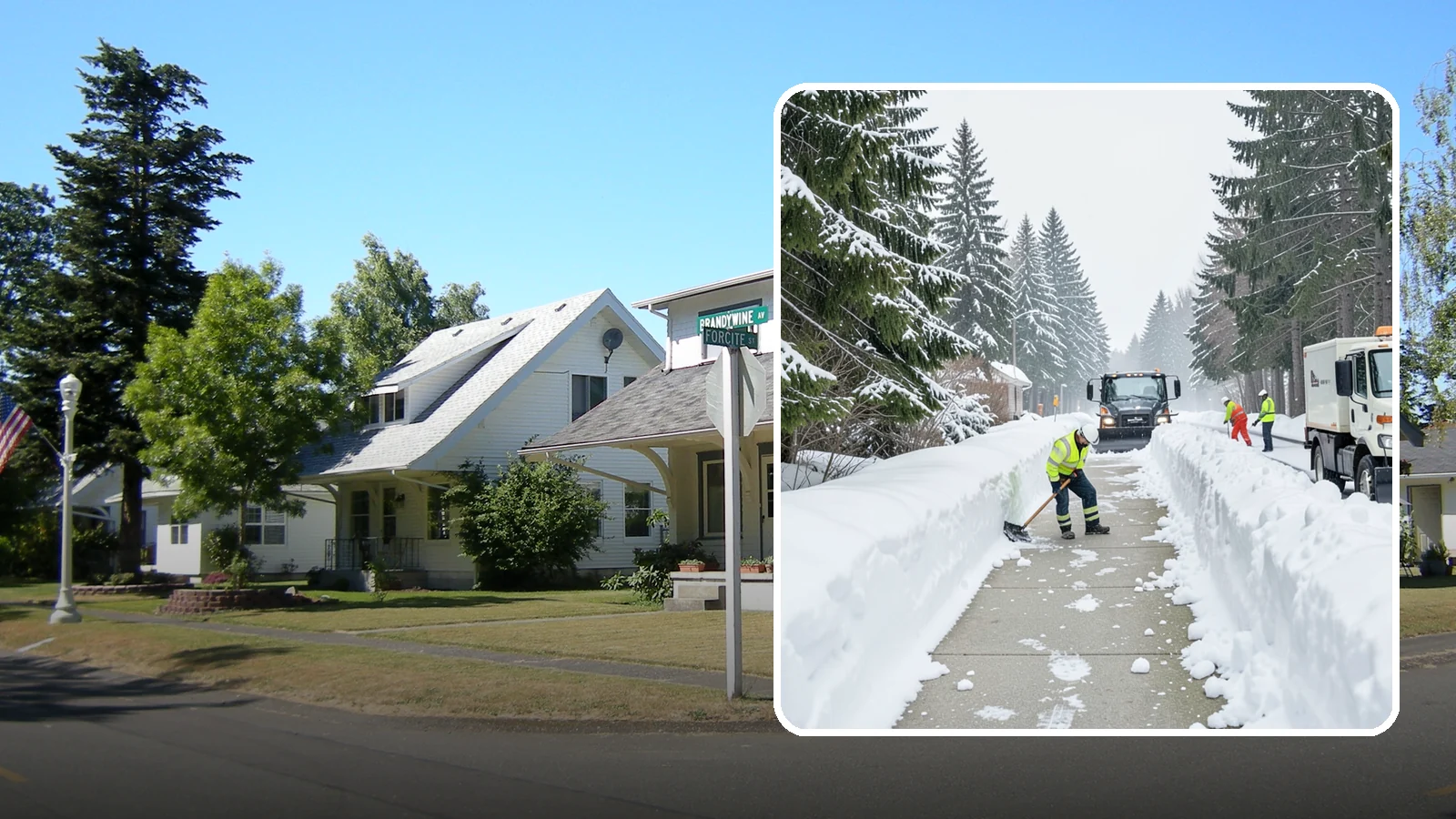 Emergency Access Clearing in DuPont, Pierce County, WA - We rapidly clear the critical routes people need to enter and exit your property safely during a snow emergency.