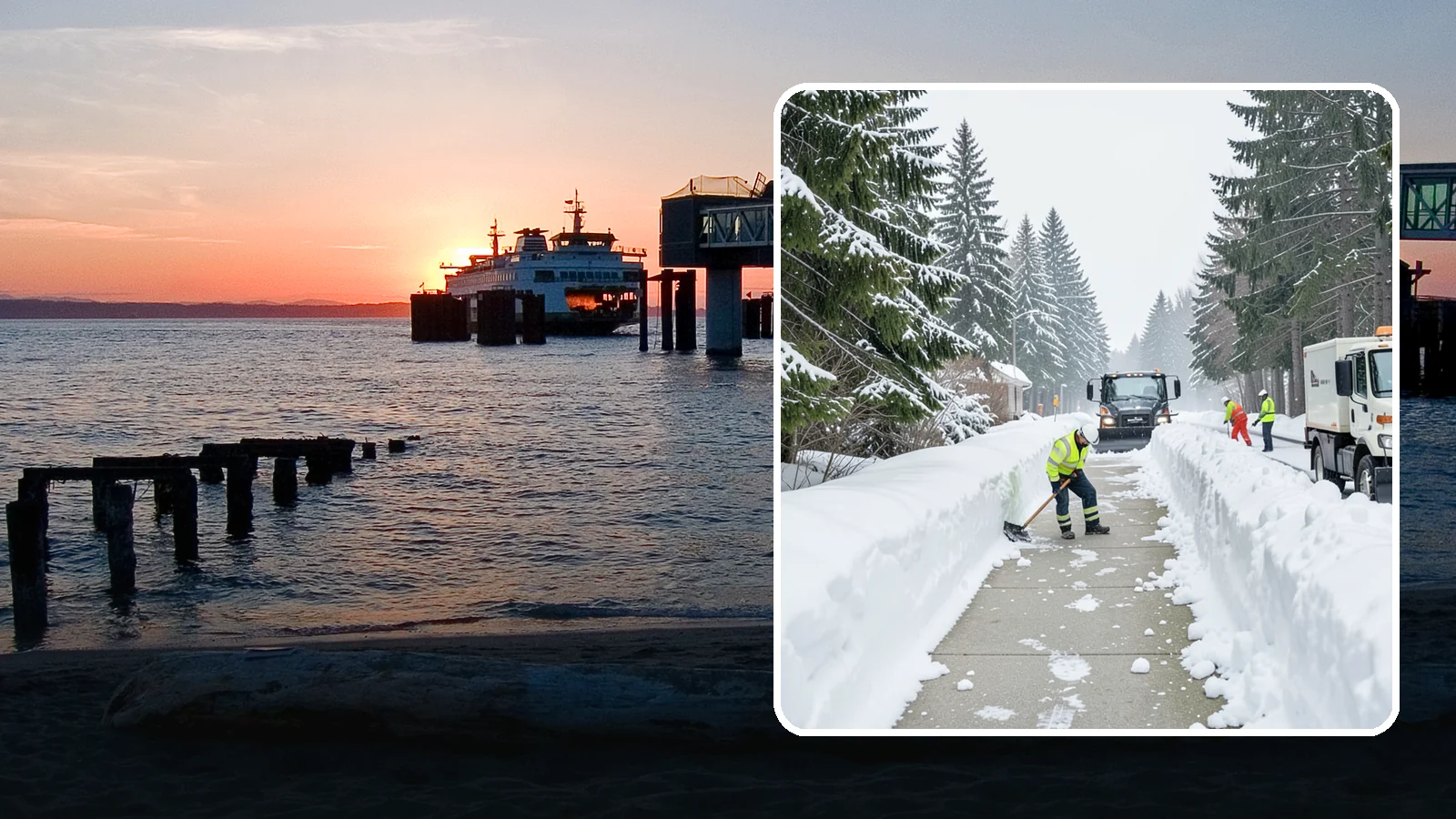 Emergency Access Clearing in Edmonds, Snohomish County, WA - We rapidly clear the critical routes people need to enter and exit your property safely during a snow emergency.