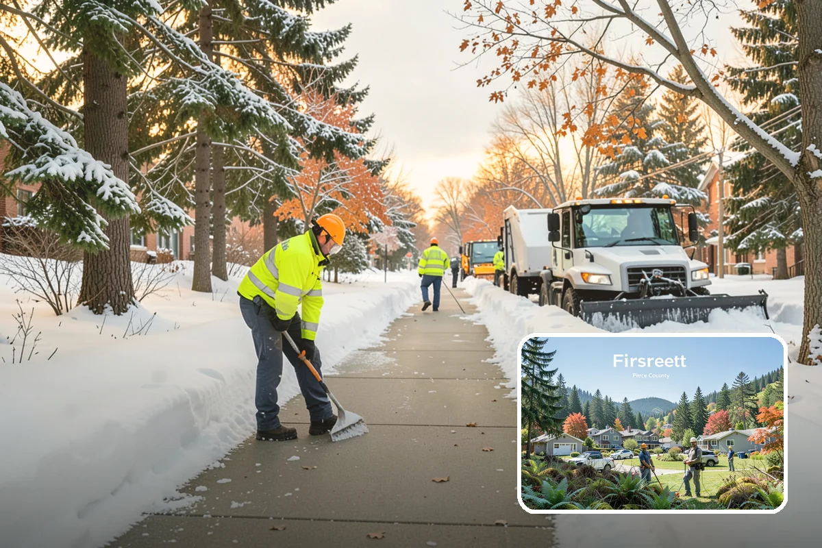 Emergency Access Clearing in Fircrest, Pierce County, WA - Priority clearing of essential entry and exit routes