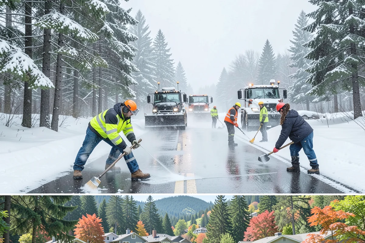 Emergency Access Clearing in Fircrest, Pierce County, WA - Access emergencies concentrate during the region's heaviest snow events from December to February.