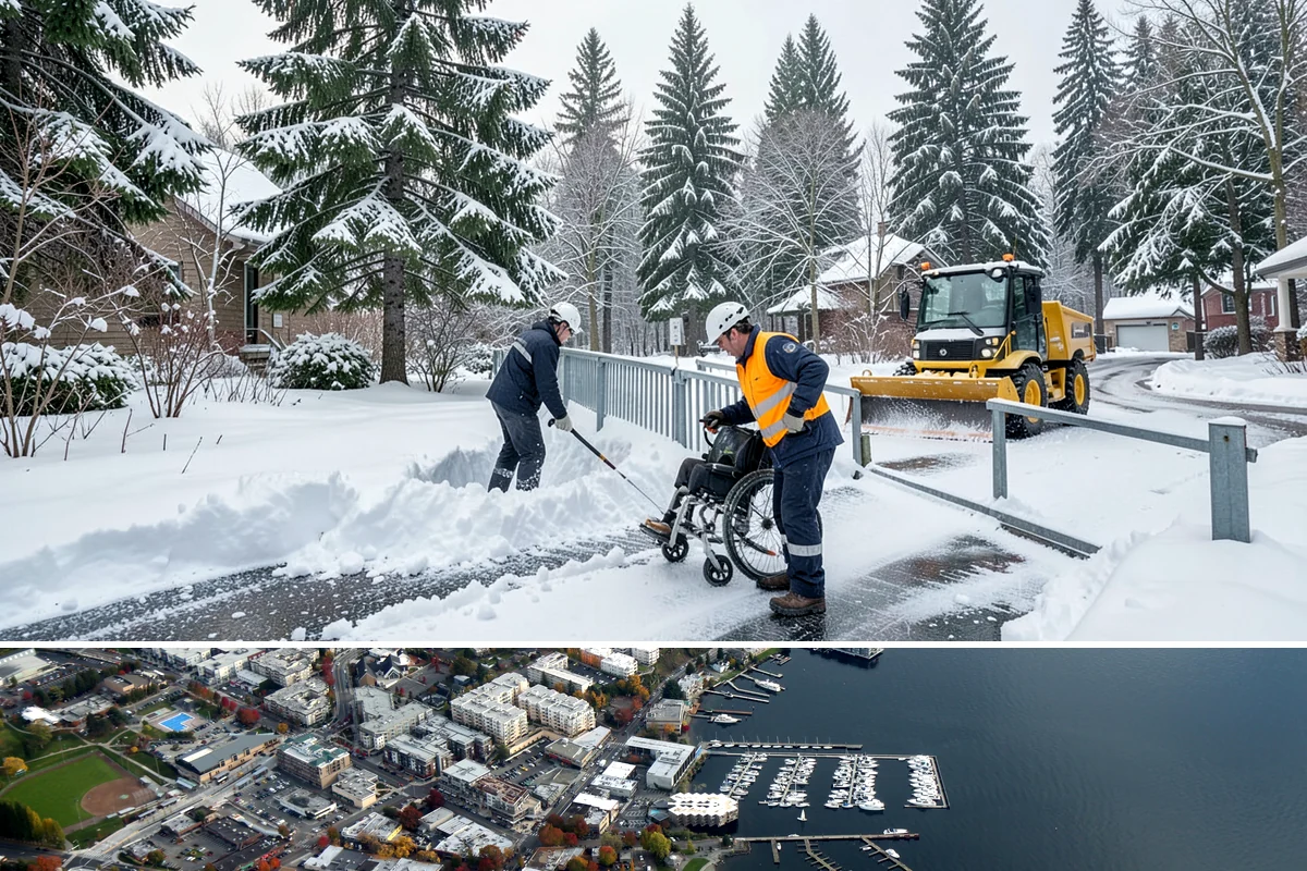 Emergency Access Clearing in Kirkland, King County, WA - Access emergencies concentrate during the region's heaviest snow events from December to February.