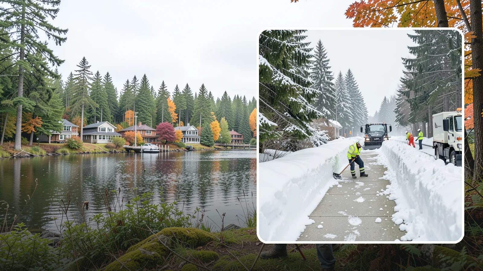 Emergency Access Clearing in La Conner, Skagit County, WA - We rapidly clear the critical routes people need to enter and exit your property safely during a snow emergency.