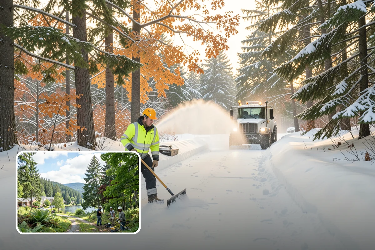 Emergency Access Clearing in Lake Forest Park, King County, WA - Priority clearing of essential entry and exit routes