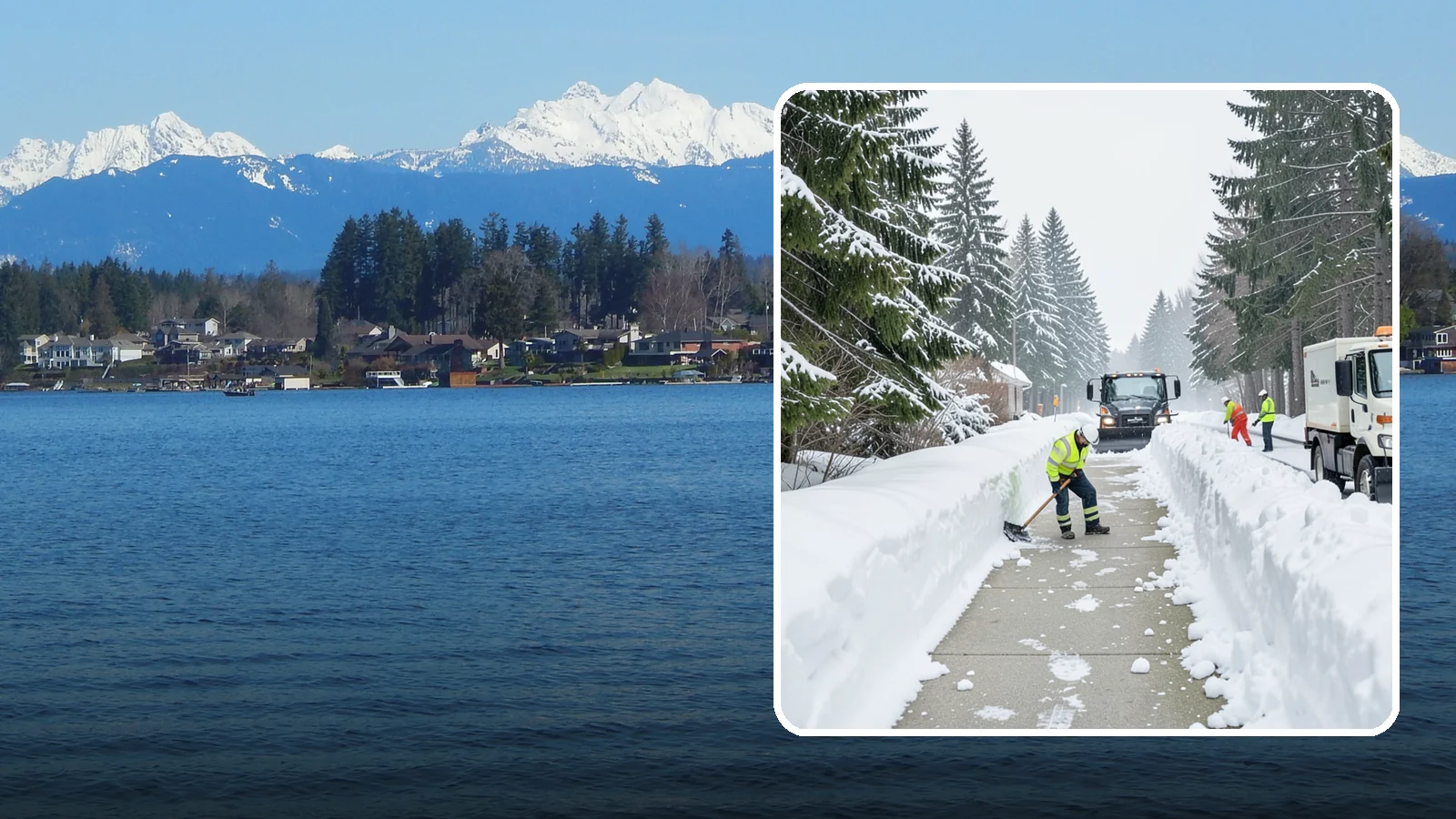 Emergency Access Clearing in Lake Stevens, Snohomish County, WA - We rapidly clear the critical routes people need to enter and exit your property safely during a snow emergency.