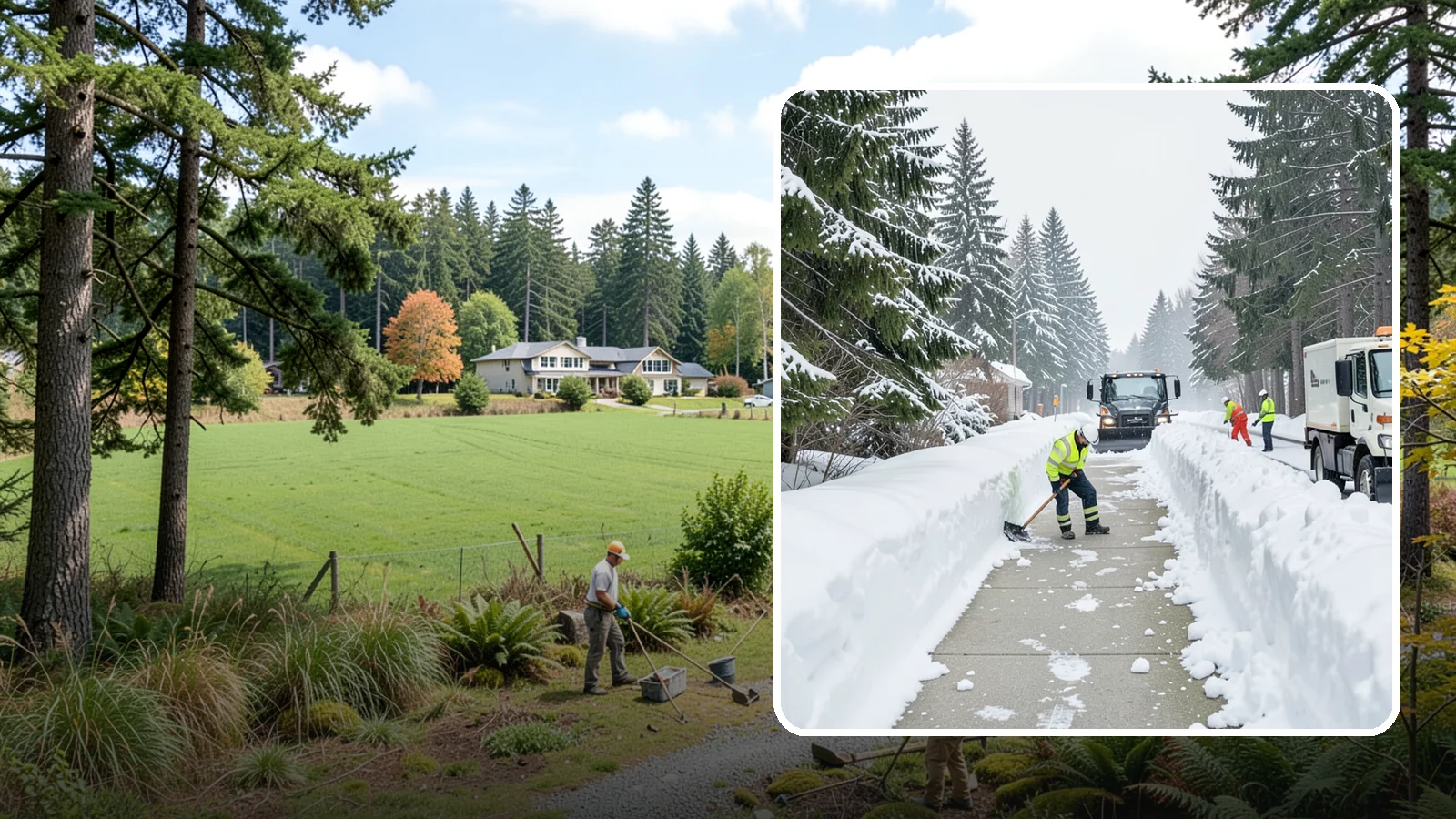 Emergency Access Clearing in Lyman, Skagit County, WA - We rapidly clear the critical routes people need to enter and exit your property safely during a snow emergency.